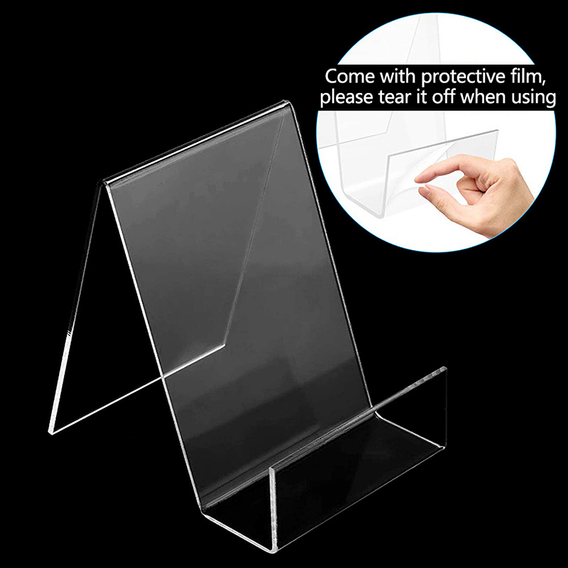 Clear Acrylic Book Stand Holder - Supporto per esposizione in acrilico trasparente