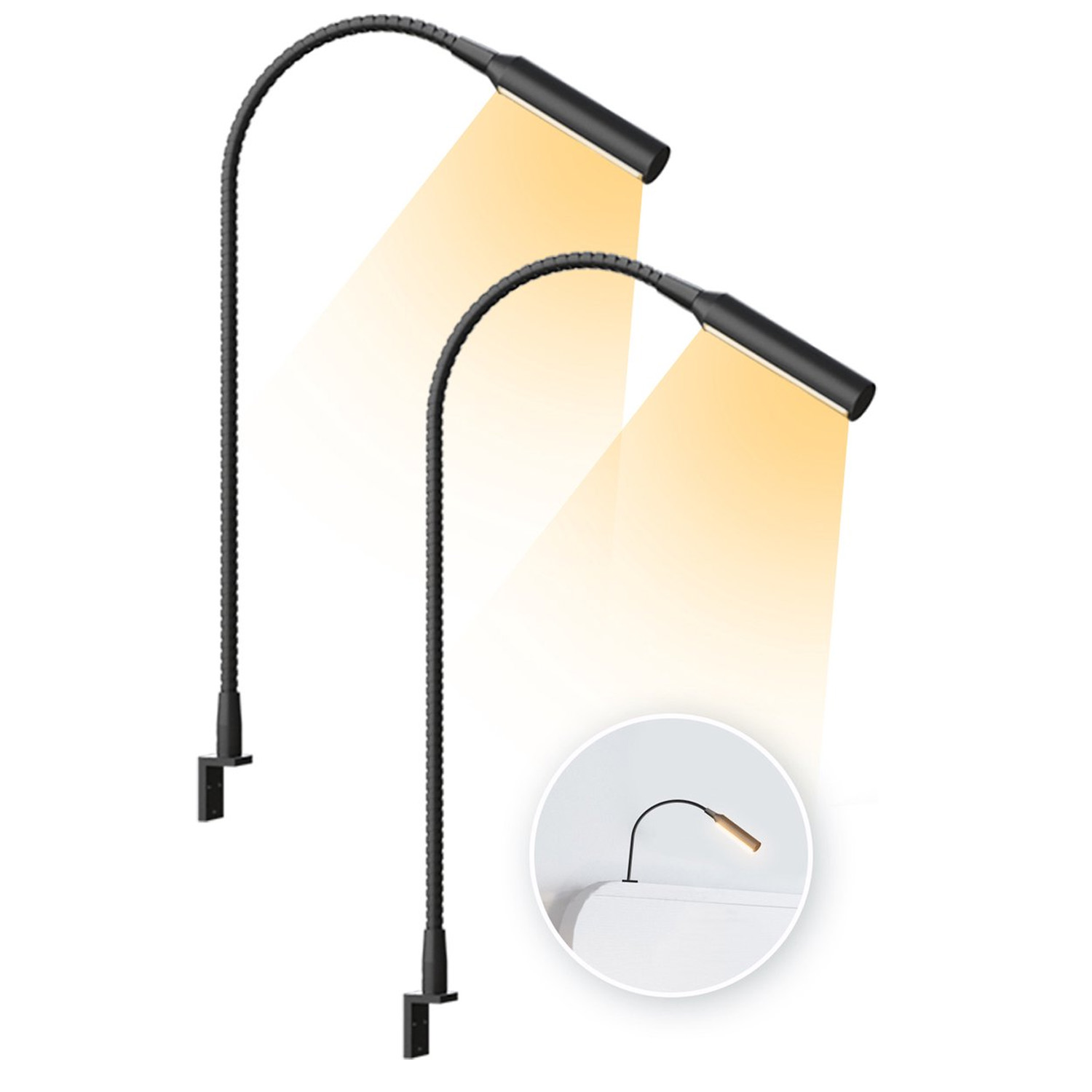 Books - 2 lampade da lettura a LED