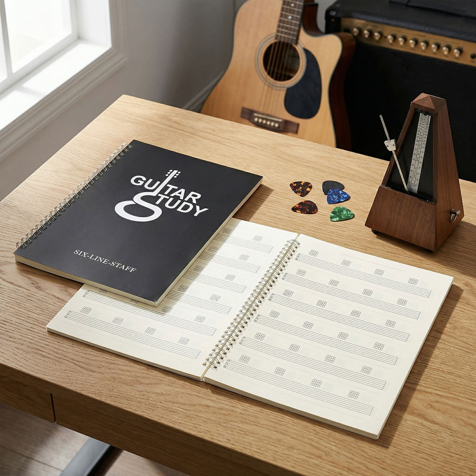 2 Quaderni per Tablatura Chita - Blank Sheet Music Notebook recensione e prezzo
