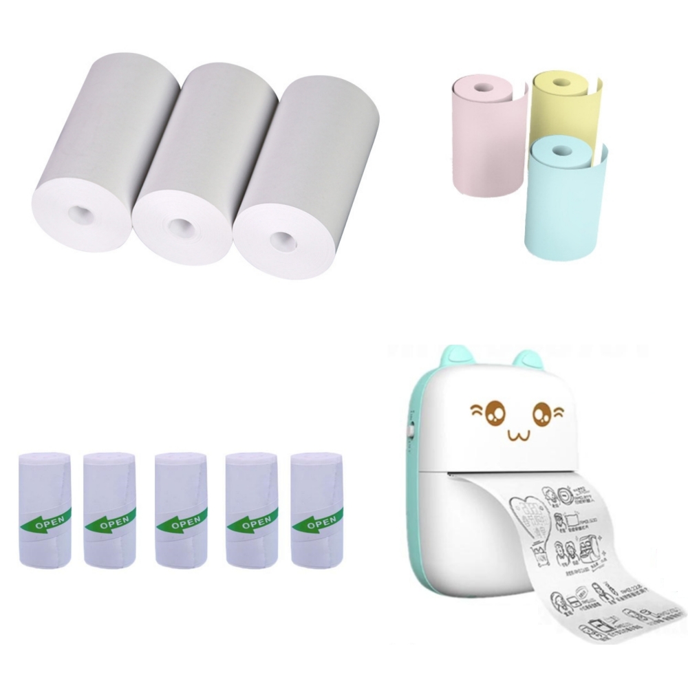 57x25MM Carta termica adesiva  - Mini Pocket Thermal Printer Paper Roll recensione e prezzo
