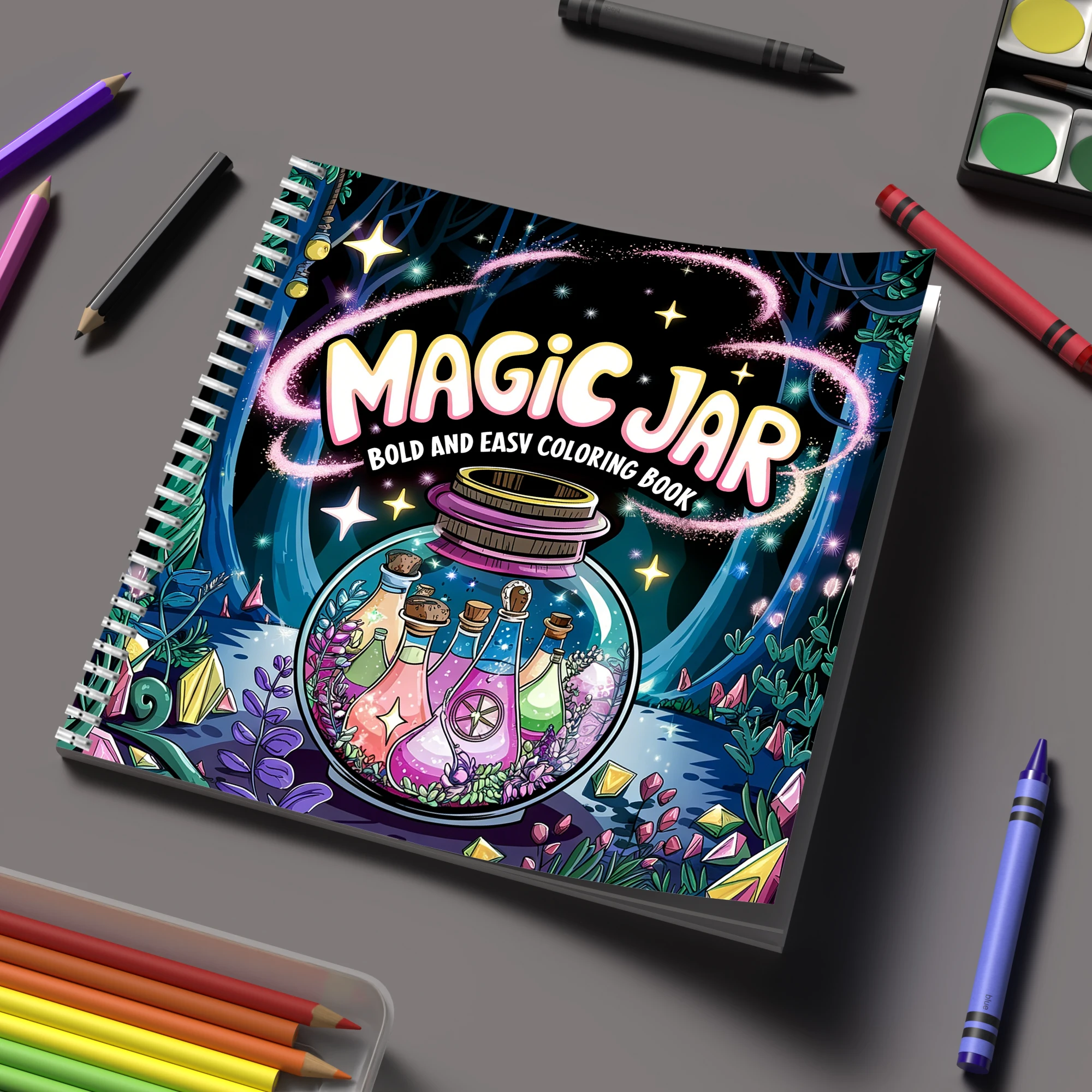 Libro da Colorare in Barattolo - Adult Coloring Book Stress Relief recensione e prezzo