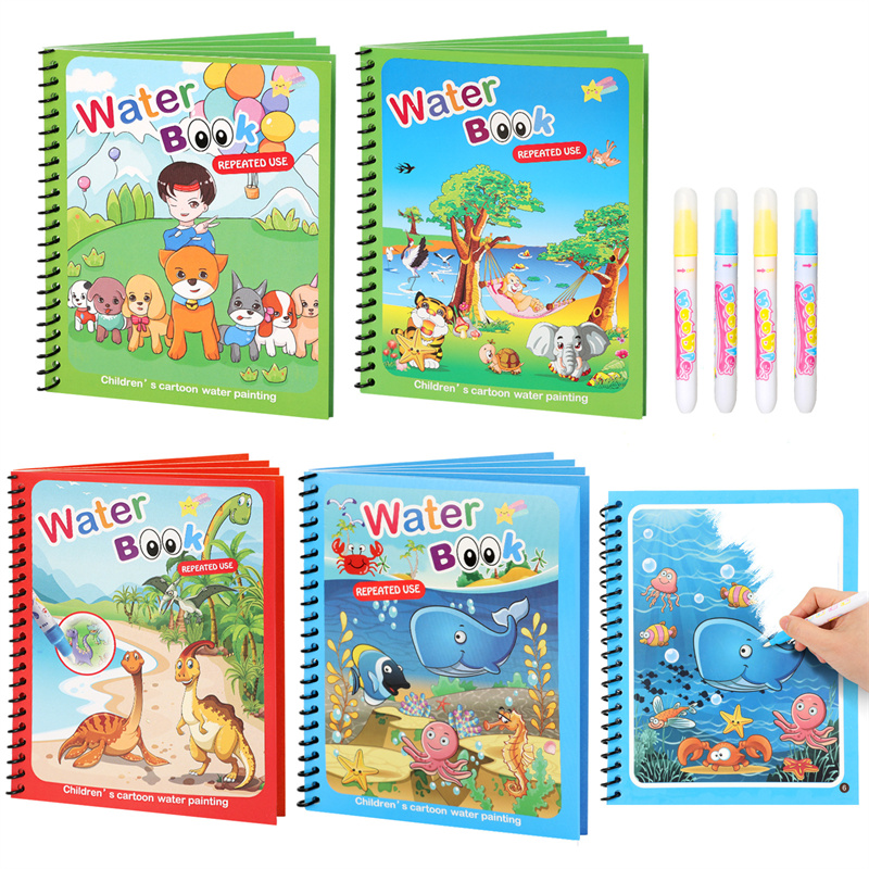 Giocattoli Montessori Libro da - Reusable Water Magic Coloring Book recensione e prezzo