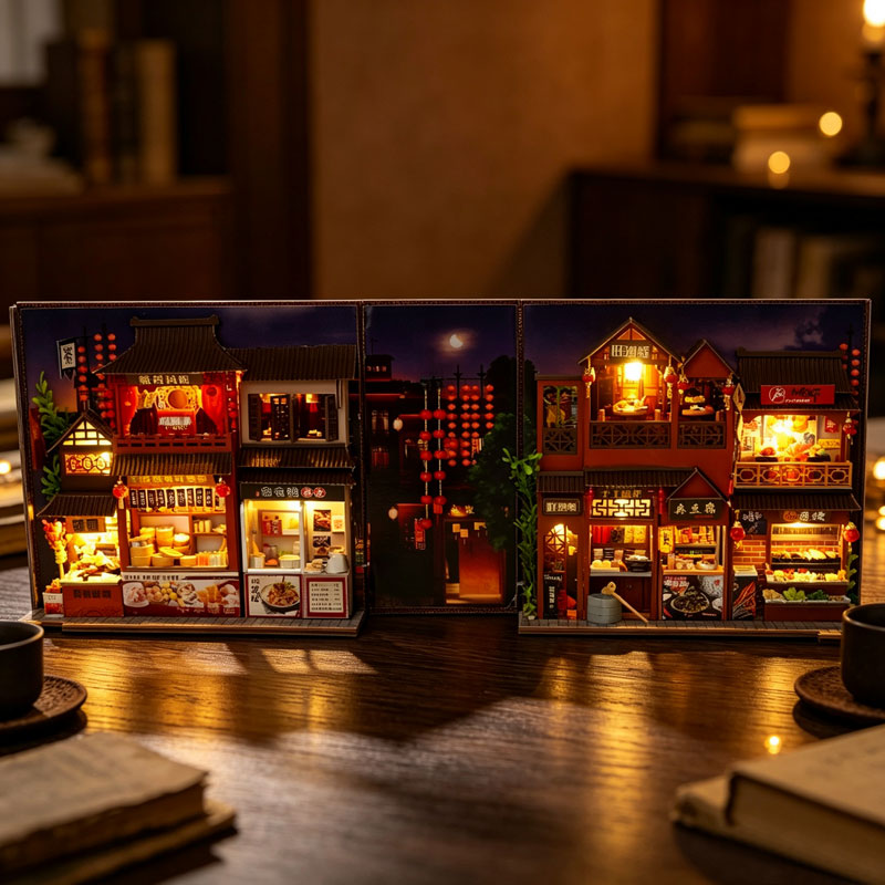 Libreria in Miniatura Fai-da-T - Diy Wooden Book Nook Kit Shelf Insert recensione e prezzo