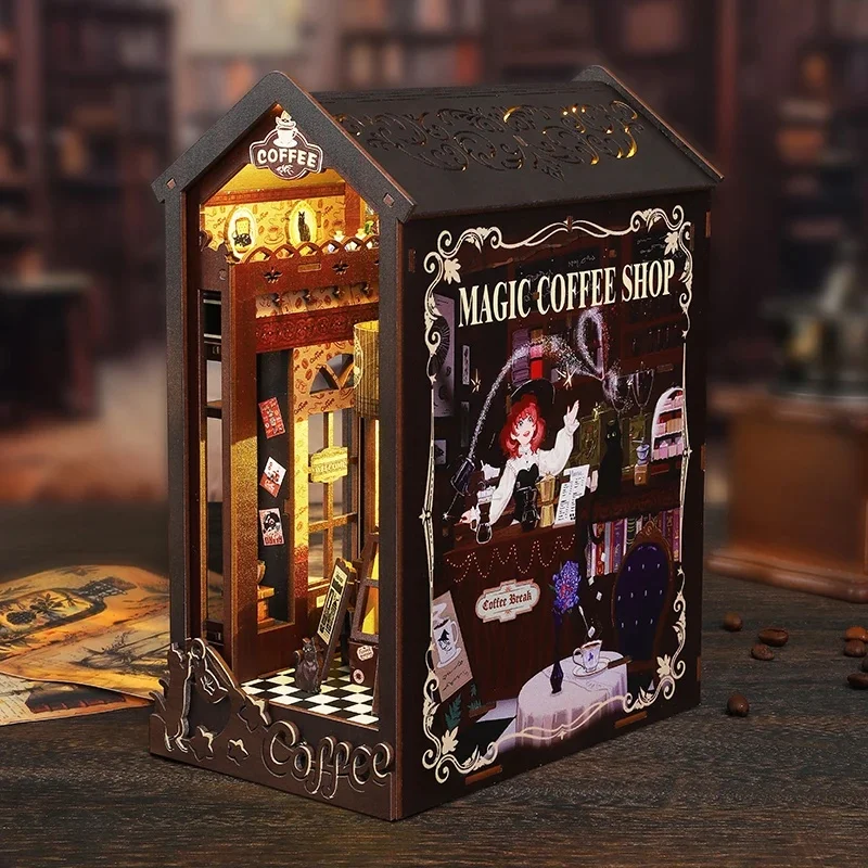Kit Fai-da-Te per Scaffale con - Diy Wooden Book Nook Kit Shelf Insert recensione e prezzo