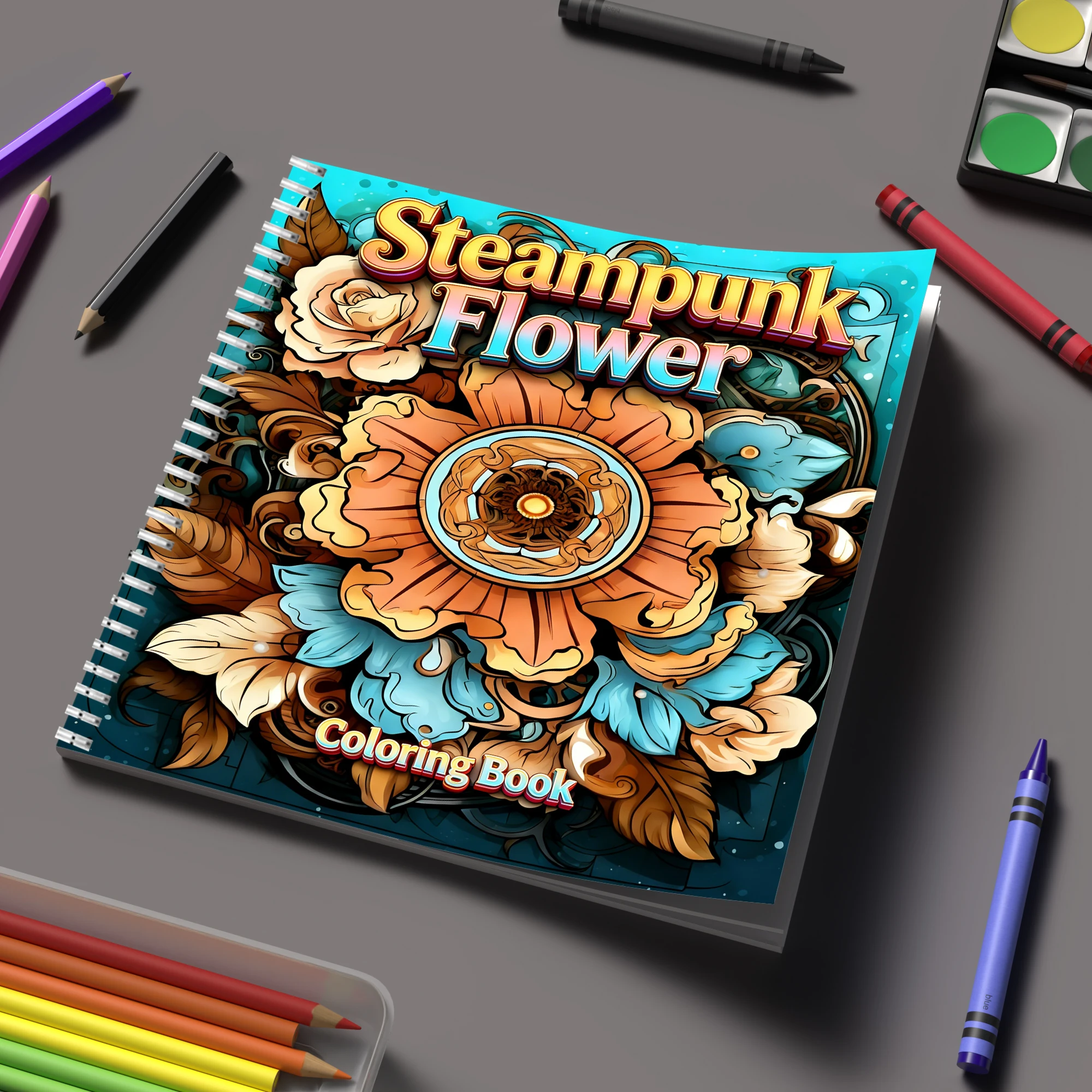 Libro da colorare Fiori Steamp - Adult Coloring Book Stress Relief recensione e prezzo