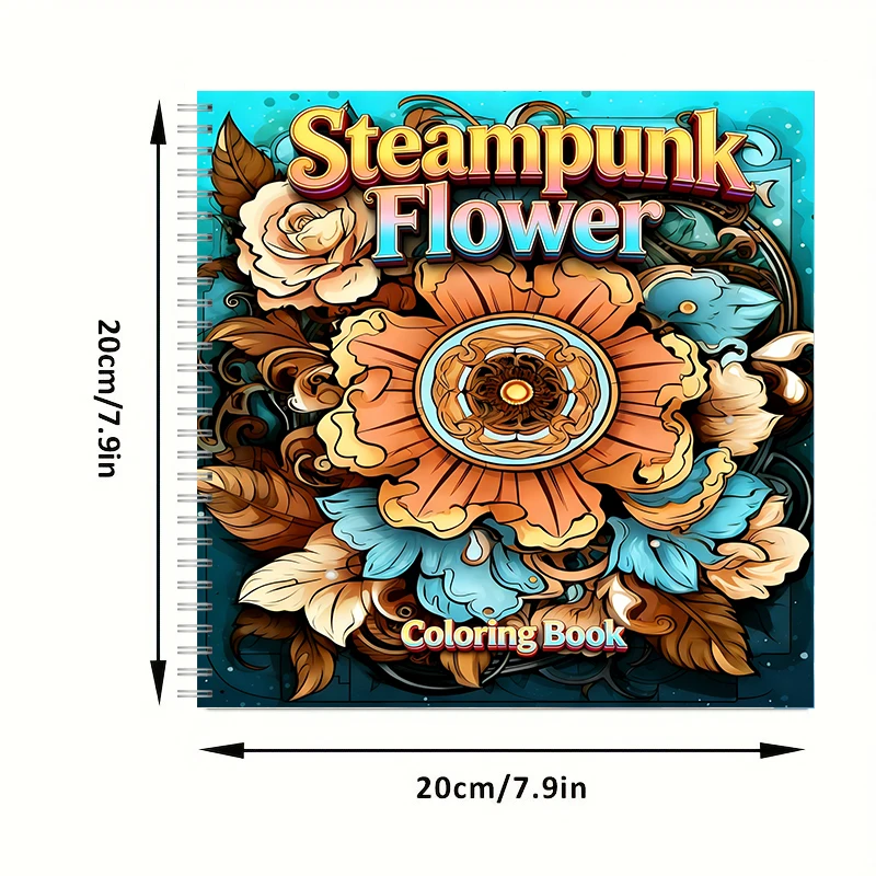 Libro da colorare Fiori Steamp - Adult Coloring Book Stress Relief recensione e prezzo