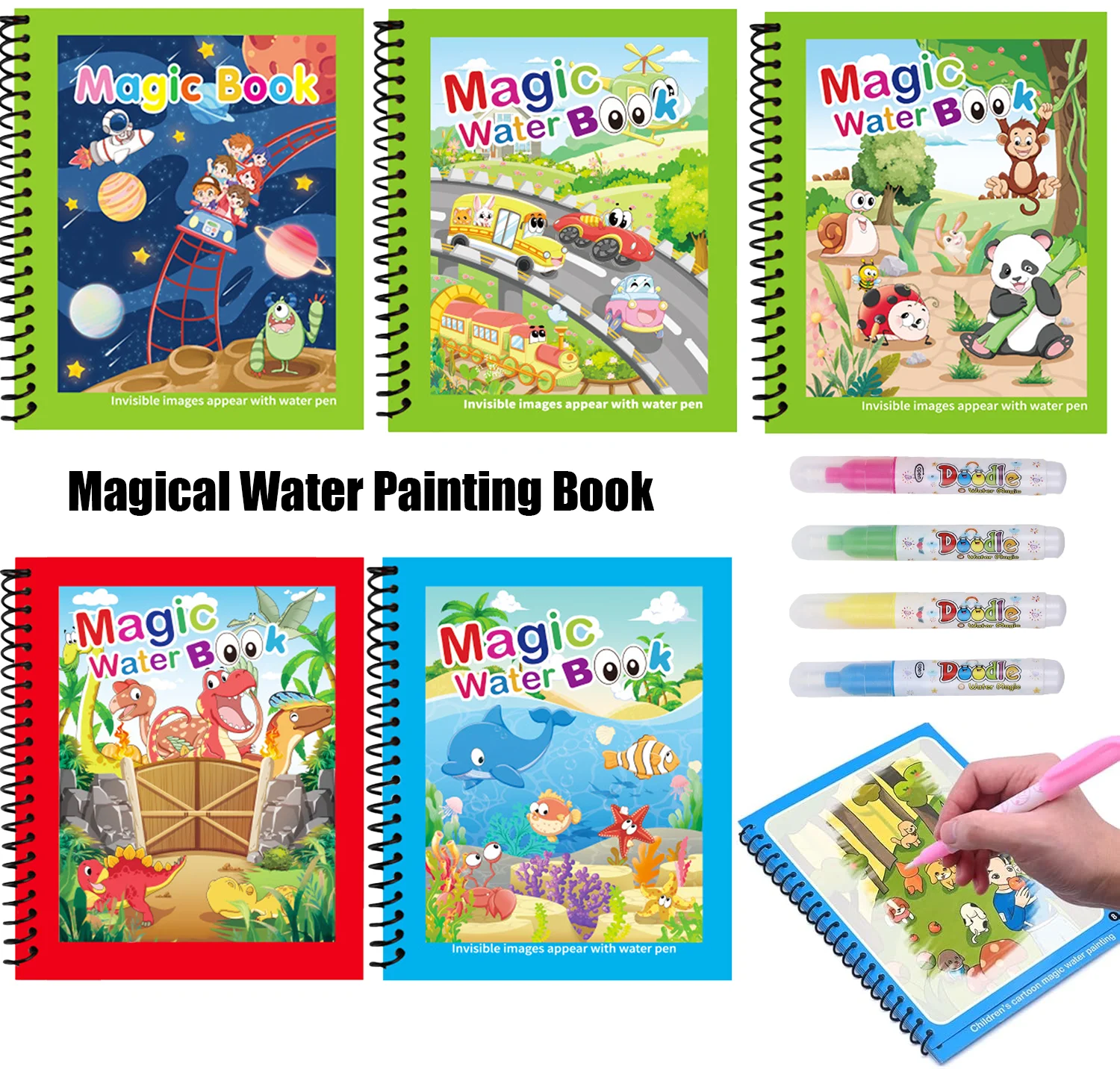 1pc riutilizzabili per bambini - Reusable Water Magic Coloring Book recensione e prezzo
