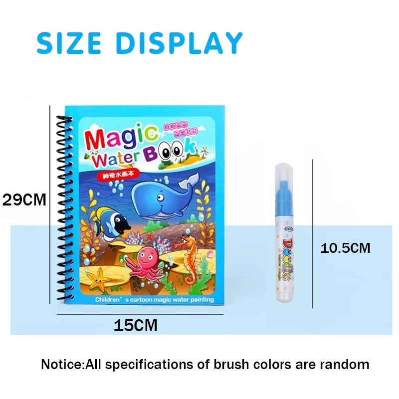 1pc Libro da disegno ad acqua  - Reusable Water Magic Coloring Book recensione e prezzo