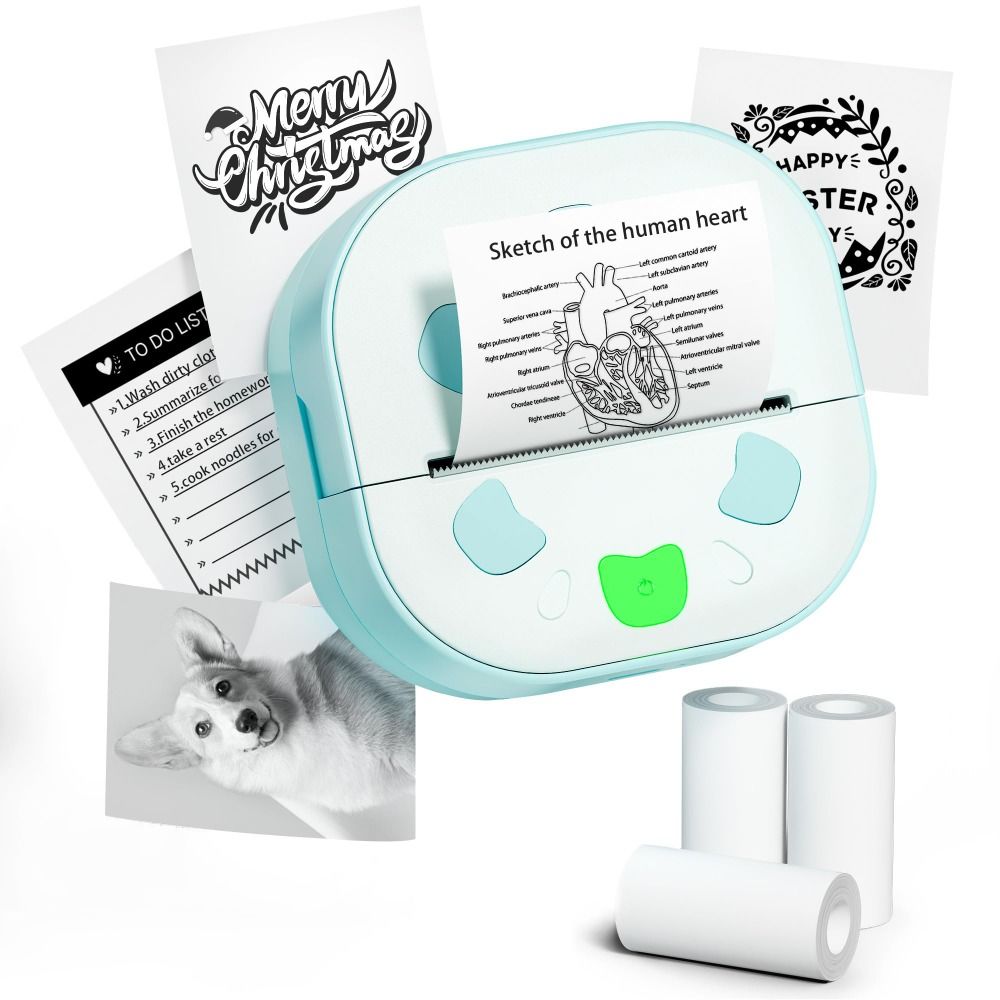 Mini stampante per adesivi con - Mini Pocket Thermal Printer Paper Roll recensione e prezzo